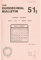 Duodecimal Bulletin Whole No 51 | Vol 2A No 2 Duodecimal Bulletin Whole No 51 | Vol 2A No 2
