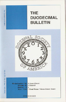 Duodecimal Bulletin Whole No 8B | Vol 45 No 2 Duodecimal Bulletin Whole No 8B | Vol 45 No 2
