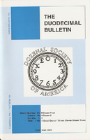 Duodecimal Bulletin Whole No 94 | Vol 48 No 1 Duodecimal Bulletin Whole No 94 | Vol 48 No 1